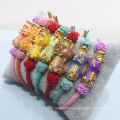 Gold jewelry fengshui pixiu charm bracelet